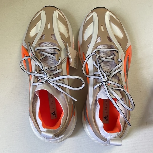Women’s Adidas by Stella McCartney Solarglide | Ash Pearl Signal Orange | 8 - Picture 8 of 13
